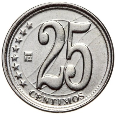 Wenezuela - moneta - 25 Centimos 2009 - MENNICZA UNC