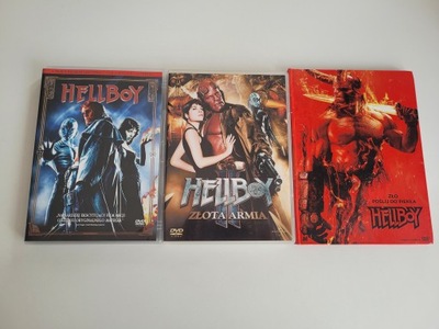Filmy DVD Hellboy & Hellboy Złota Armia & Hellboy Zło Poślij Do Piekła