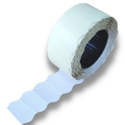 METKI CENÓWKI F1 OKRĄGŁE 22X12 BIAŁE 5 ROLEK