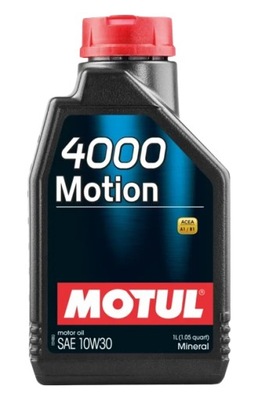 МАСЛО МОТОРНЕ MOTUL 4000 MOTION 10W30 1L