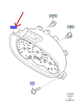 Счетчик приборы водителя ford ka mk1 2002-2008 фото №1