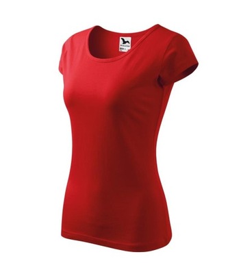 T-shirt damski PURE - MALFINI (ADLER) czerwony 2XL