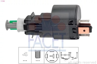 KW 510163 JUNGIKLIS ŽIBINTŲ STOP- EPS 1.810.163 - OPEL CORSA C/MERIVA/OMEGA 