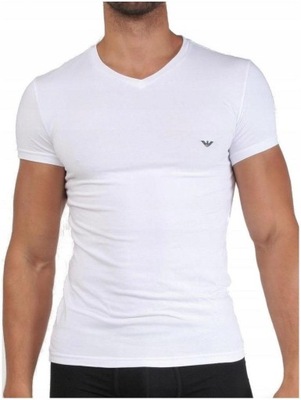 Armani Emporio _ Klasyczny Biały T-shirt Logo _ S