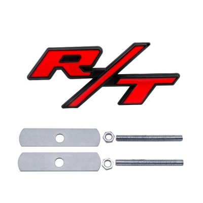 REJILLA DE RADIADOR EMBLEMA INSIGNIA LOGOTIPO DODGE R/T 9.3*3.4CM  