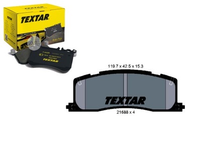 Тормозные колодки тормозные toyota задняя previa 2,4 90-00 texta фото №1