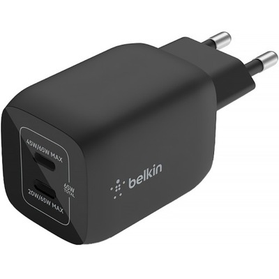 Belkin Ładowarka sieciowa GaN 65W 2x USB-C PD PPS