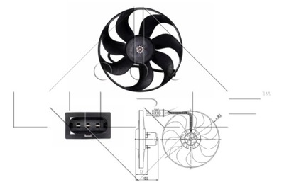 VENTILADOR CHLODZENIE DEL MOTOR 47397  