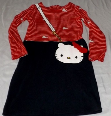 Sukienka H&M Hello Kitty zip 122-128 /T