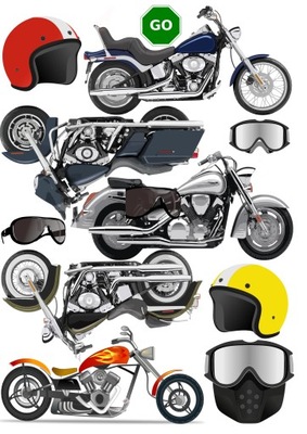 OPŁATEK DODATKI MOTOCYKLE CHOPPERY CHOPPER MOTOR A4