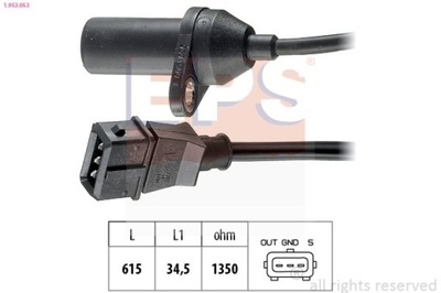 SENSOR POSICIÓN DE EJE CIGÜEÑAL FIAT 1-953-053  