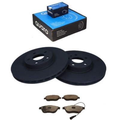 Тормозные диски + тормозные колодки керамические перед do fiat doblo qubo fiorino opel combo фото №1