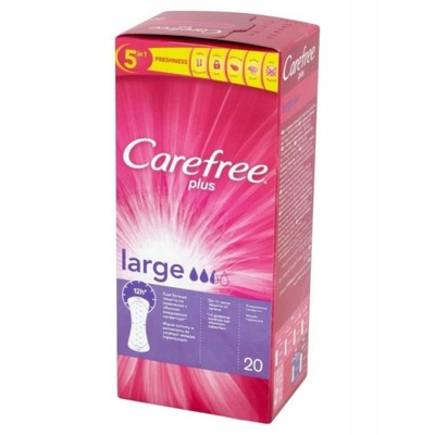 Carefree Plus Large wkładki higieniczne 20szt