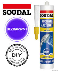 Silikon sanitarny SOUDAL 280ml. BEZBARWNY