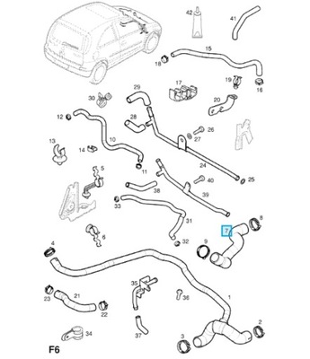 OPEL OE 24458362 ПАТРУБОК, ВОЗДУХОВОД РАДИАТОРА