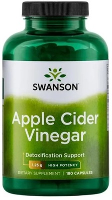 Swanson Apple Cider Vinegar Ocet Jabłkowy 625mg 180 kapsułek