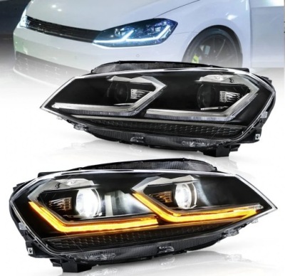 Фары лампы kpl vland full led neon тюнинг vw golf vii 7 5g 2012-2017 фото №1