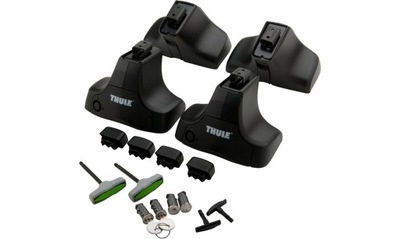 STOPY DE MALETERO THULE RAPID SISTEMA 754 NEGRAS 4 PIEZAS  