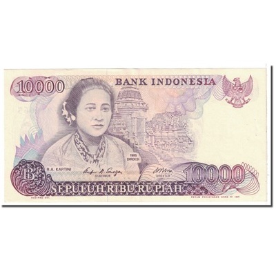 Banknot, Indonesia, 10,000 Rupiah, 1985, Undated,