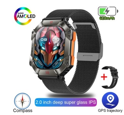 SMART WATCH KOMPAS, GPS, POGODA ,SPORT, NOWOŚCI TRWAŁOŚĆ ELEGANCJA