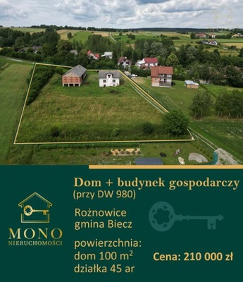 Dom, Rożnowice, Biecz (gm.), 100 m²