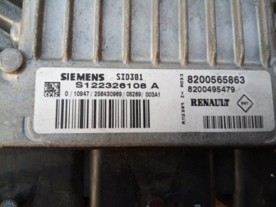 Блок керування двигуна siemens s12326108a фото №1