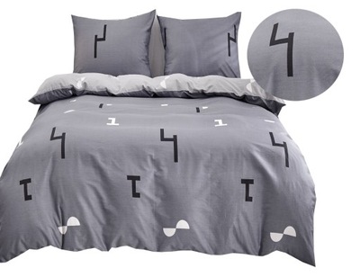 Komplet pościeli 200x220 BAWEŁNA 100% DWUSTRONNA