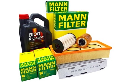 КОМПЛЕКТ ФИЛЬТРОВ MANN-FILTER + МАСЛО MOTUL 5W30 DO VW PASSAT B6 1.9, 2.0 TDI