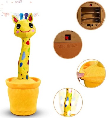 Śpiewający i Tańczący żyrafa Pluszowe Zabawki