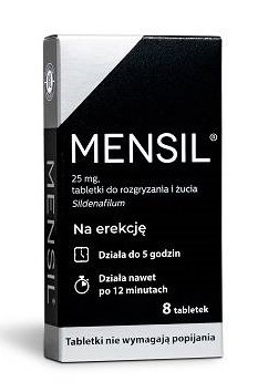 Mensil 25mg 8tabl. erekcja potencja syldenafil