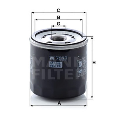 FILTRO ACEITES MANN-FILTER EN 7032  