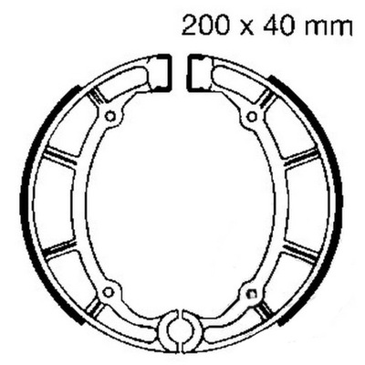 BRAKE SHOES BRAKE YAMAHA XJ 650 700 XV 535 750  