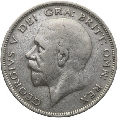 Wielka Brytania 1/2 korony, 1931, srebro