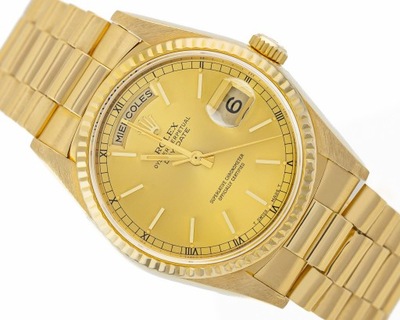 ROLEX DAY DATE PRESIDENT 18K GOLD REF.18238 1989