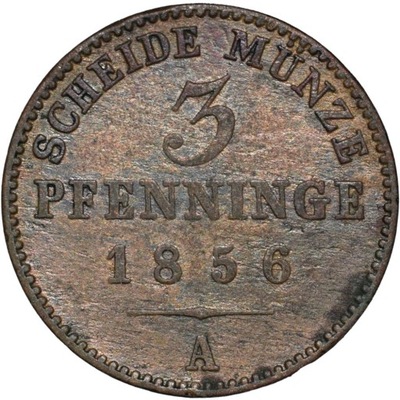 Prusy 3 pfenninge 1856 A