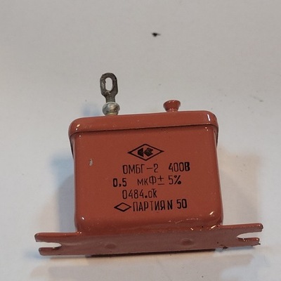 Kondensator rosyjski OMBG-2 400V 0,5uF 5%