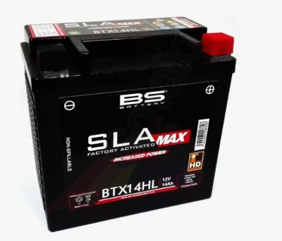 BATERÍA BS BTX14AHL MAX (FA) (YTX14AHL-BS) 12V  