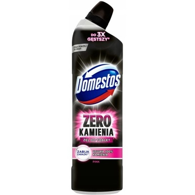 DOMESTOS żel do WC Zero Kamienia Różowy 750 ml