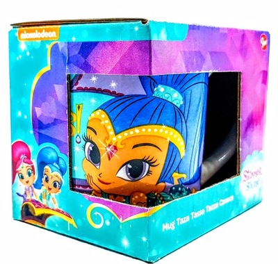 SHIMMER I SHINE KUBEK Z UCHWYTEM PORCELANOWY DLA DZIECI