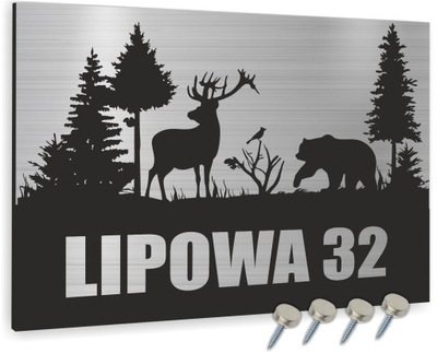 Tablica ALUMINIOWA adresowa Tabliczka Numer Domu Adres Miejscowość Cyfra