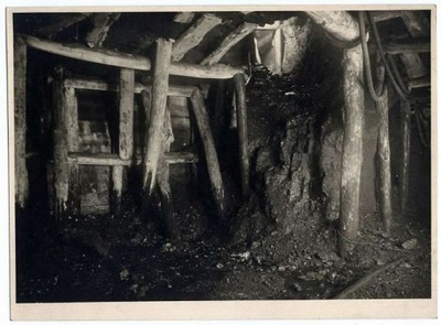Wyrobiska nieustalonej górnośląskiej kopalni 1940