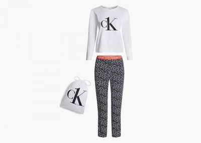 Calvin Klein Piżama 000QS6773E XS L/S Pant Set