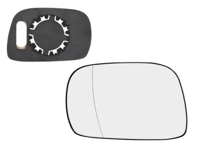 Вкладыш зеркало асферический левый opel agila wagon r+ фото №1