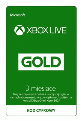 XBOX Live GOLD na 3 miesiące