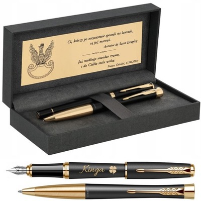 Pióro wieczne długopis Parker Urban Czarny Mat złocenia Etui Premium Gratis