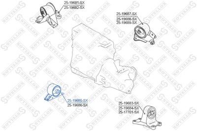 BOLSA DEL MOTOR SOPORTE NISSAN PRIMERA P12 01-0  