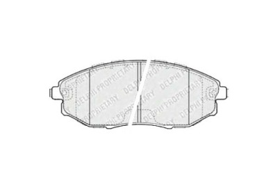 Delphi комплект тормозных колодок ham. перед chevrolet epica фото №1