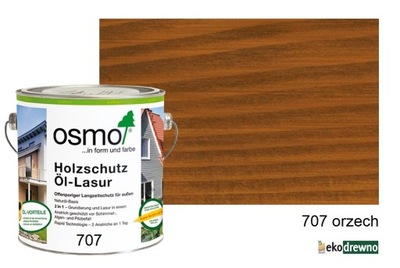 OSMO 707 lazura olejna do ochrony drewna 2,5l orze