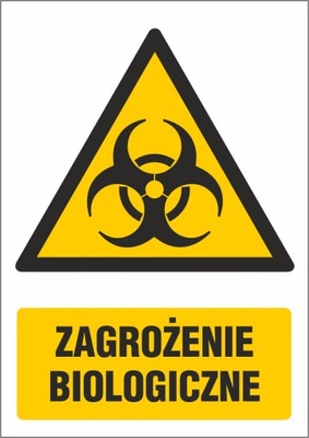 Naklejka ZO-37 - ZAGROŻENIE BIOLOGICZNE