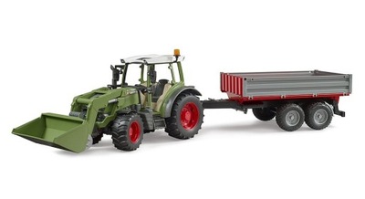 Traktor Fendt Vario 211 ładowaczem i przyczepą